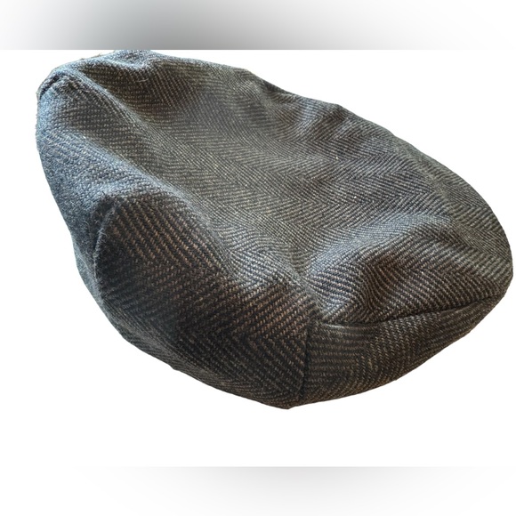Vintage High End Gray Tweed Pattern Wool SCALA Men’s S Cabby Hat Rare - Picture 3 of 11